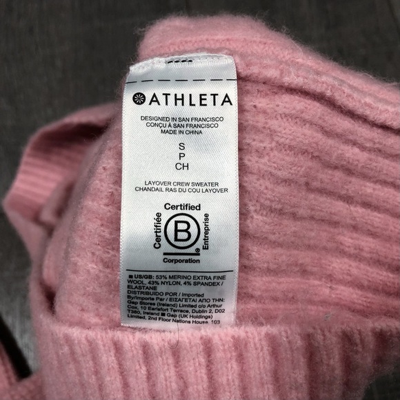 ATHLETA Women’s Layover Crew Sweater Size SP - Picture 7 of 8